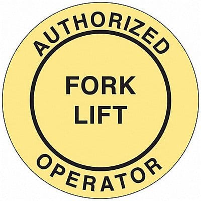 Hard Hat Emblem Labl 2in. Dia Vinyl PK4