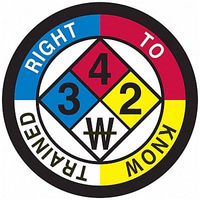 Hard Hat Emblem Label 2in. dia.