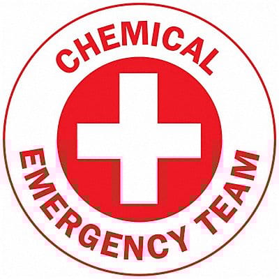 Hard Hat Emblem Labl 2in. Dia Vinyl PK4