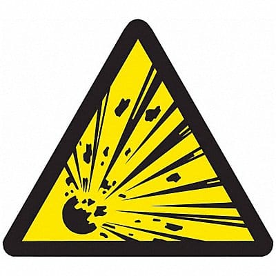 Warning Labels 1/2inHx1/2inW Vinyl PK10