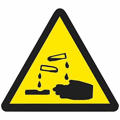 Warning Labels 1/2inHx1/2inW Vinyl PK10