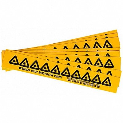 Warning Labels 1/2inHx1/2inW Vinyl PK10