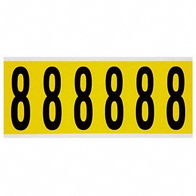 Number Label 8 1-1/2 in W x 3-1/2 in H