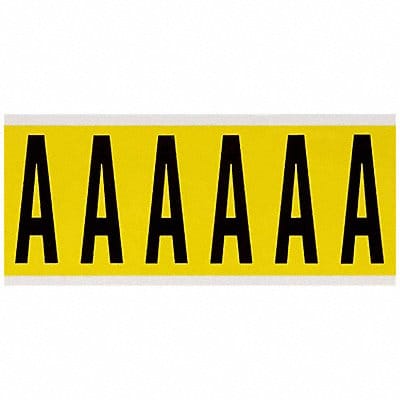 Letter Label A 1-1/2 in W x 3-1/2 in H