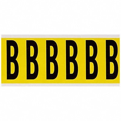 Letter Label B 1-1/2 in W x 3-1/2 in H