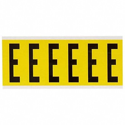 Letter Label E 1-1/2 in W x 3-1/2 in H