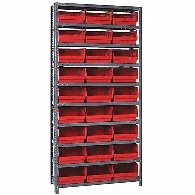 G6997 Bin Shlvng 18inx75inx36in Red