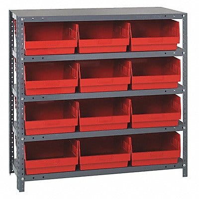 G6993 Bin Shlvng 18inx39inx36in Red
