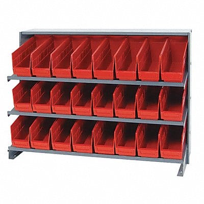G7012 Bench Pick Rack 12x27x36in Red