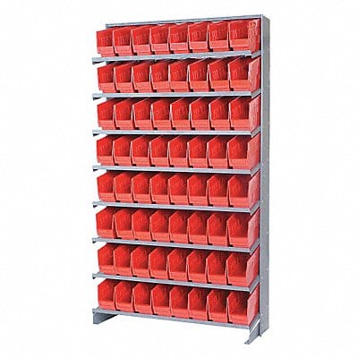 G7016 Pick Rack 12inx64inx36in Red