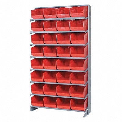 G7018 Pick Rack 12inx64inx36in Red