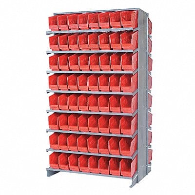 G7008 Pick Rack 24inx64inx36in Red