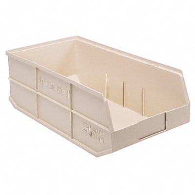 G7052 Shelf Bin Ivory Polypropylene 7 in
