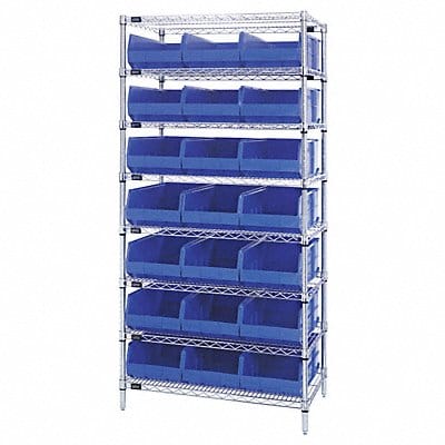 G7079 Bin Shlvng 21inx74inx36in Blue