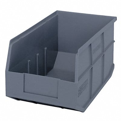 G7046 Shelf Bin Gray Polypropylene 7 in