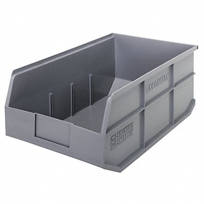 G7050 Shelf Bin Gray Polypropylene 7 in