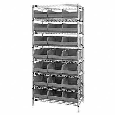 G7070 Bin Shlvng 12inx75inx36in Gray