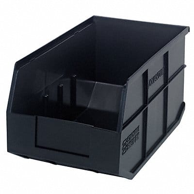 G7046 Shelf Bin Black Polypropylene 7 in