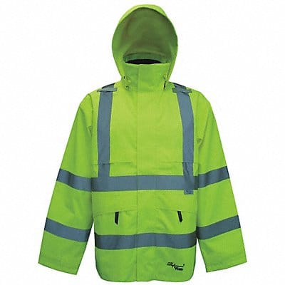 G5391 Rain Jacket Class 3 Type R Ylw/Grn S