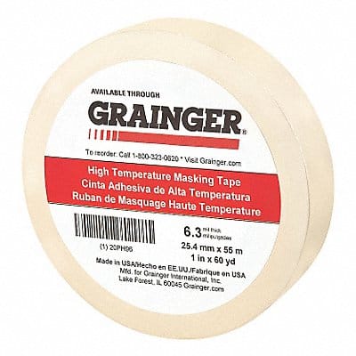 Masking Tape 1 W 60 yd L Tan