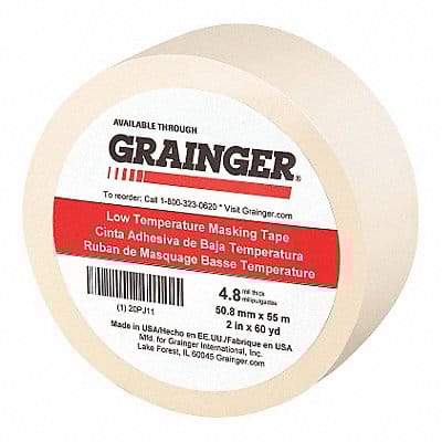 Masking Tape 2 W 60 yd L Tan