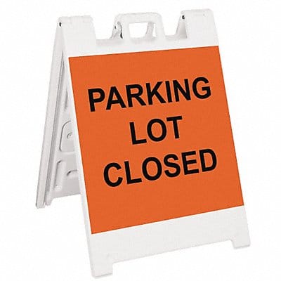 Barricade Sign Parking Lot Closed 45in H