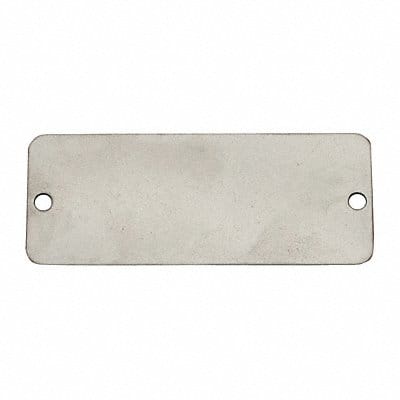 Blank Tag SS 1in H 2in W Silver PK10