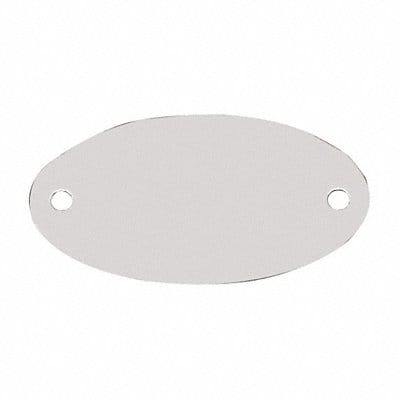 Blank Tag SS 1 5/32in H 2 1/16in W PK10