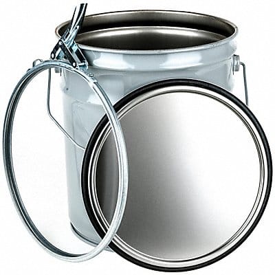 Pail Steel Gray Open Head