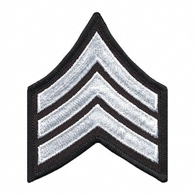 Embroidered Patch SGT White on Black PR