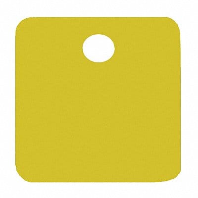 Blank Tag Aluminum 1in H 1in W Gold PK5