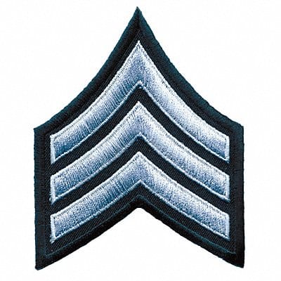 Embrdrd Patch SGT Medium Grey on Blck PR