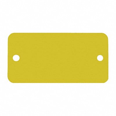 Blank Tag Aluminum 1in H 2in W Gold PK5
