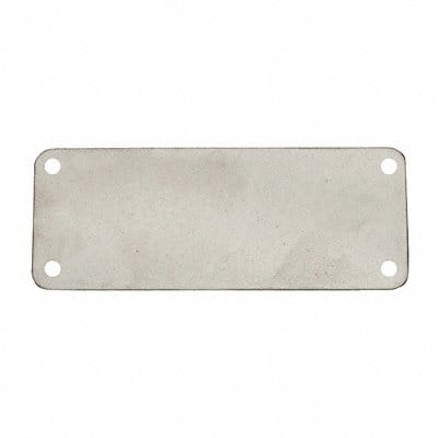 Blank Tag Alum 1in H 2in W Silver PK10