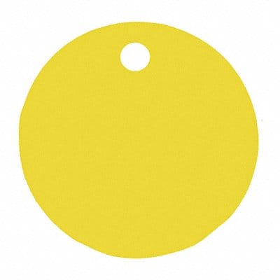 Blank Tag Alum 1in H 3in W Yellow PK5