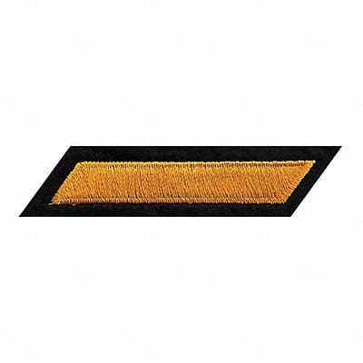 Embrdrd Patch Hashmark Drk Gold/Blk Flt