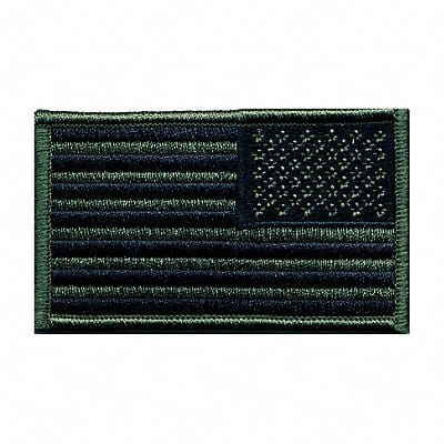 Embroidered Patch US Flag Olive Drab/Blk