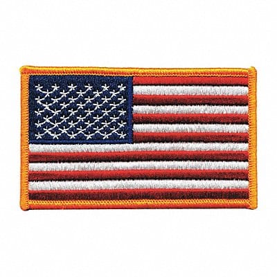 Embroidered Patch U.S. Flag Dark Gold
