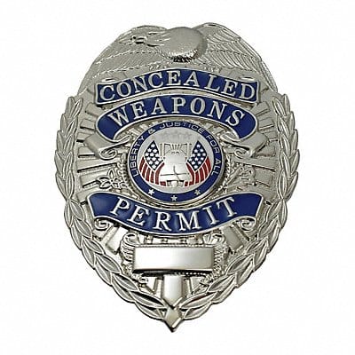 Metal Badge Concealed Weapons Permit
