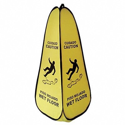Soft Safety Sign Yellow Nylon 36 in H