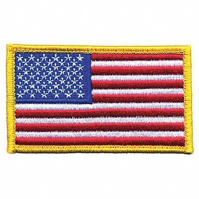 Embroidered Patch U.S. Flag Medium Gold