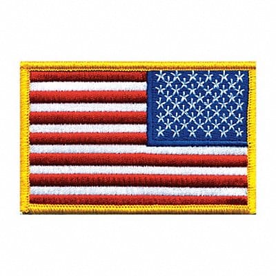 Embroidered Patch U.S. Flag Medium Gold