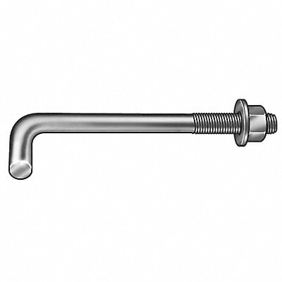 Anchor Bolt L Hook 5/8-11x2 In