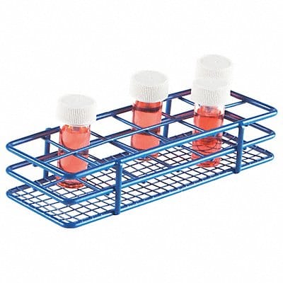 Test Tube Rack Epoxy-Coated Steel Blue