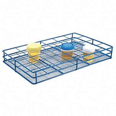 Test Tube Rack Epoxy-Coated Steel Blue
