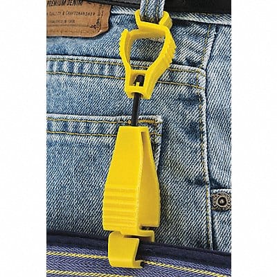 Glove Guard Clip Yellow Blank