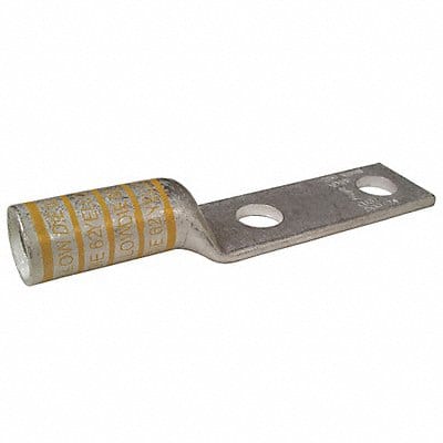 TwoHoleLugCmprsnConn Long Yellow 62