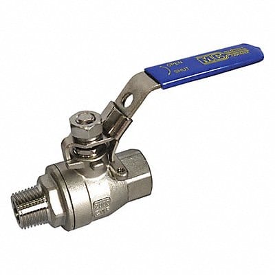 SS Ball Valve FNPT x MNPT 1/2