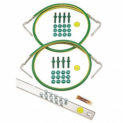 Strip System Copper Grounding Bar L 19in