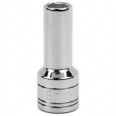 Socket Steel Chrome 8 mm